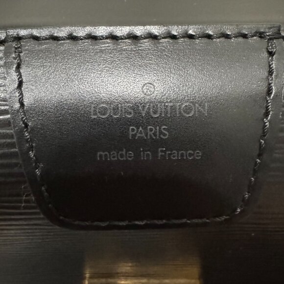 Louis Vuitton Black Epi Serviette Fermoir Briefcase - Picture 5 of 16